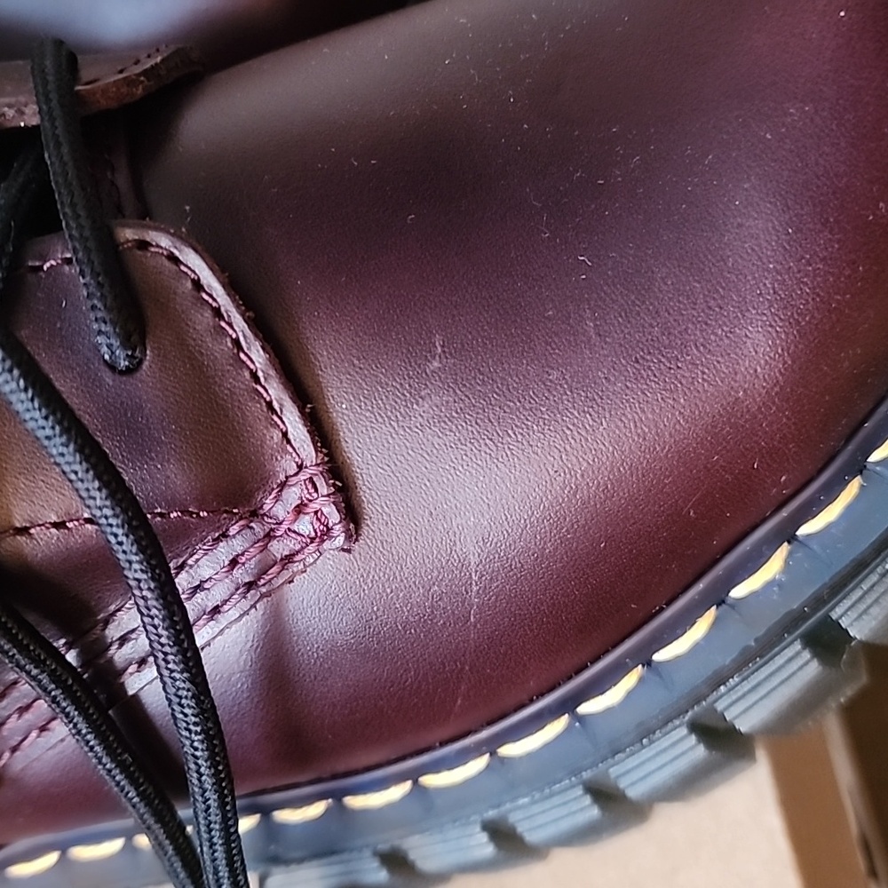 Brand new Dr. Martens Red and Black Boots with platform Sole - Picture 5 of 9